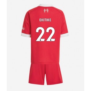 Liverpool Hugo Ekitike #22 Domácí dres komplet pro Děti 2025-26 Krátkým Rukávem (+ Krátké kalhoty)