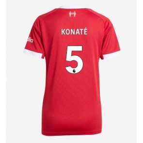 Liverpool Ibrahima Konate #5 Domácí Dres pro Dámy 2025-26 Krátkým Rukávem