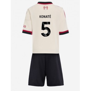 Liverpool Ibrahima Konate #5 Venkovní dres komplet pro Děti 2025-26 Krátkým Rukávem (+ Krátké kalhoty)