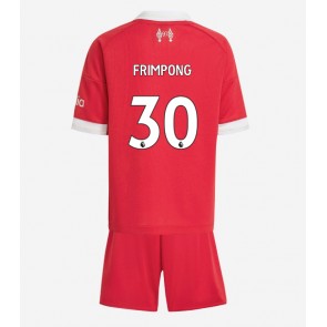 Liverpool Jeremie Frimpong #30 Domácí dres komplet pro Děti 2025-26 Krátkým Rukávem (+ Krátké kalhoty)