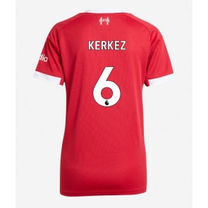Liverpool Milos Kerkez #6 Domácí Dres pro Dámy 2025-26 Krátkým Rukávem