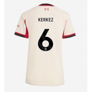 Liverpool Milos Kerkez #6 Venkovní Dres pro Dámy 2025-26 Krátkým Rukávem Liverpool Milos Kerkez #6 Venkovní Dres pro Dámy 2025-26 Krátkým Rukávem