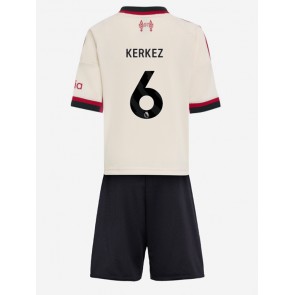 Liverpool Milos Kerkez #6 Venkovní dres komplet pro Děti 2025-26 Krátkým Rukávem (+ Krátké kalhoty)