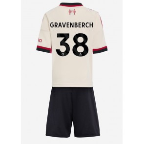 Liverpool Ryan Gravenberch #38 Venkovní dres komplet pro Děti 2025-26 Krátkým Rukávem (+ Krátké kalhoty)