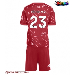 Liverpool Victor Munoz #23 Domácí dres komplet pro Děti 2026-27 Krátkým Rukávem (+ Krátké kalhoty)