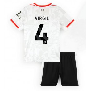 Liverpool Virgil van Dijk #4 Alternativní dres komplet pro Děti 2024-25 Krátkým Rukávem (+ Krátké kalhoty)