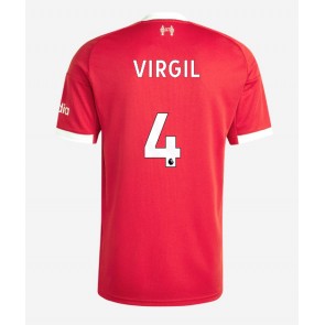 Liverpool Virgil van Dijk #4 Domácí Dres 2025-26 Krátkým Rukávem