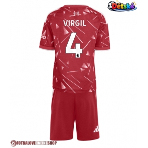 Liverpool Virgil van Dijk #4 Domácí dres komplet pro Děti 2026-27 Krátkým Rukávem (+ Krátké kalhoty)