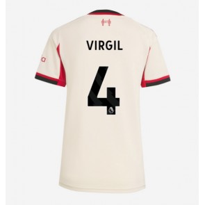 Liverpool Virgil van Dijk #4 Venkovní Dres pro Dámy 2025-26 Krátkým Rukávem