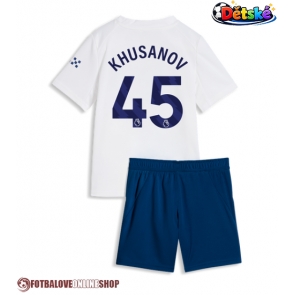 Manchester City Abdukodir Khusanov #45 Alternativní dres komplet pro Děti 2026-27 Krátkým Rukávem (+ Krátké kalhoty)