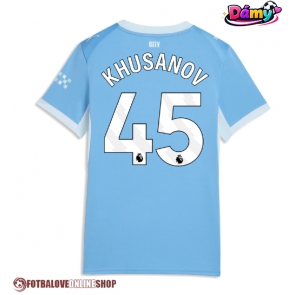 Manchester City Abdukodir Khusanov #45 Domácí Dres pro Dámy 2026-27 Krátkým Rukávem