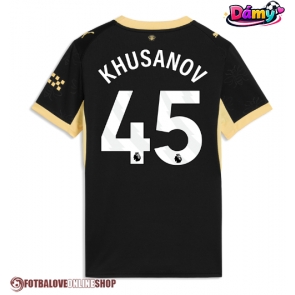 Manchester City Abdukodir Khusanov #45 Venkovní Dres pro Dámy 2026-27 Krátkým Rukávem