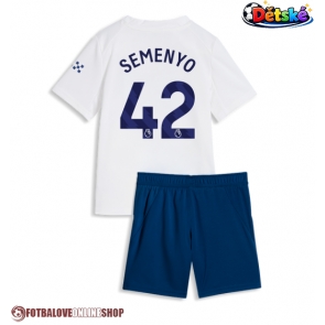 Manchester City Antoine Semenyo #42 Alternativní dres komplet pro Děti 2026-27 Krátkým Rukávem (+ Krátké kalhoty)
