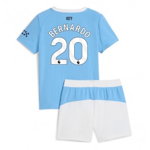 Manchester City Bernardo Silva #20 Domácí dres komplet pro Děti 2025-26 Krátkým Rukávem (+ Krátké kalhoty)