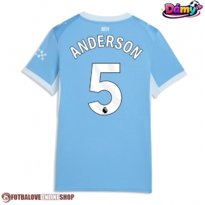 Manchester City Elliot Anderson #5 Domácí Dres pro Dámy 2026-27 Krátkým Rukávem