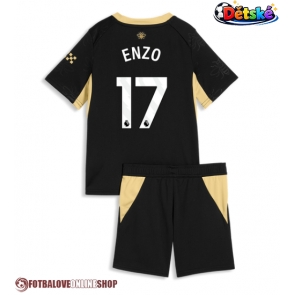 Manchester City Enzo Fernandez #17 Venkovní dres komplet pro Děti 2026-27 Krátkým Rukávem (+ Krátké kalhoty)