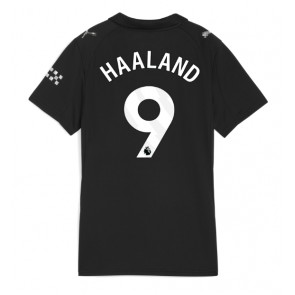 Manchester City Erling Haaland #9 Venkovní Dres pro Dámy 2025-26 Krátkým Rukávem Manchester City Erling Haaland #9 Venkovní Dres pro Dámy 2025-26 Krátkým Rukávem