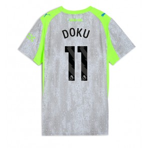 Manchester City Jeremy Doku #11 Alternativní Dres pro Dámy 2025-26 Krátkým Rukávem Manchester City Jeremy Doku #11 Alternativní Dres pro Dámy 2025-26 Krátkým Rukávem