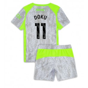 Manchester City Jeremy Doku #11 Alternativní dres komplet pro Děti 2025-26 Krátkým Rukávem (+ Krátké kalhoty)