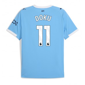Manchester City Jeremy Doku #11 Domácí Dres 2025-26 Krátkým Rukávem