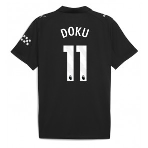 Manchester City Jeremy Doku #11 Venkovní Dres 2025-26 Krátkým Rukávem
