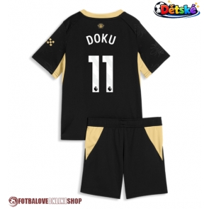 Manchester City Jeremy Doku #11 Venkovní dres komplet pro Děti 2026-27 Krátkým Rukávem (+ Krátké kalhoty)
