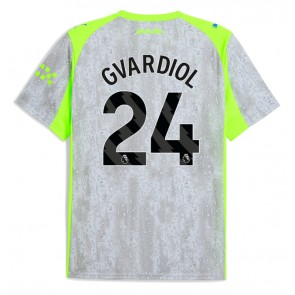 Manchester City Josko Gvardiol #24 Alternativní Dres 2025-26 Krátkým Rukávem