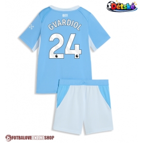 Manchester City Josko Gvardiol #24 Domácí dres komplet pro Děti 2026-27 Krátkým Rukávem (+ Krátké kalhoty)