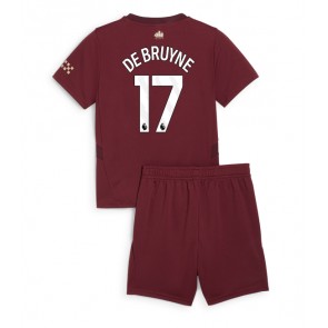 Manchester City Kevin De Bruyne #17 Alternativní dres komplet pro Děti 2024-25 Krátkým Rukávem (+ Krátké kalhoty)