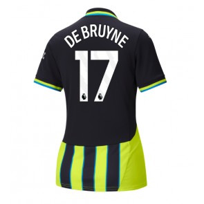 Manchester City Kevin De Bruyne #17 Venkovní Dres pro Dámy 2024-25 Krátkým Rukávem
