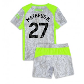 Manchester City Matheus Nunes #27 Alternativní dres komplet pro Děti 2025-26 Krátkým Rukávem (+ Krátké kalhoty)