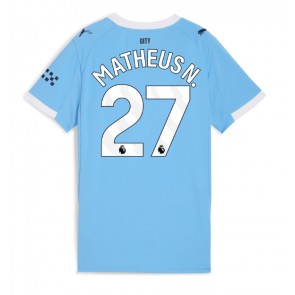 Manchester City Matheus Nunes #27 Domácí Dres pro Dámy 2025-26 Krátkým Rukávem