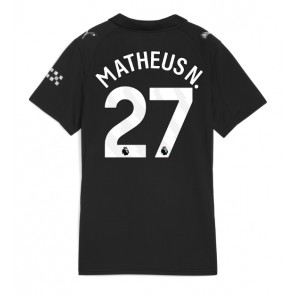 Manchester City Matheus Nunes #27 Venkovní Dres pro Dámy 2025-26 Krátkým Rukávem