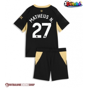 Manchester City Matheus Nunes #27 Venkovní dres komplet pro Děti 2026-27 Krátkým Rukávem (+ Krátké kalhoty)