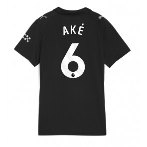 Manchester City Nathan Ake #6 Venkovní Dres pro Dámy 2025-26 Krátkým Rukávem