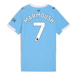 Manchester City Omar Marmoush #7 Domácí Dres pro Dámy 2025-26 Krátkým Rukávem