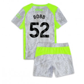 Manchester City Oscar Bobb #52 Alternativní dres komplet pro Děti 2025-26 Krátkým Rukávem (+ Krátké kalhoty)