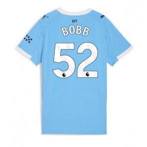 Manchester City Oscar Bobb #52 Domácí Dres pro Dámy 2025-26 Krátkým Rukávem