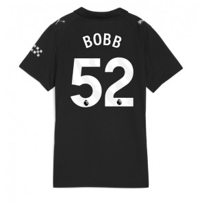 Manchester City Oscar Bobb #52 Venkovní Dres pro Dámy 2025-26 Krátkým Rukávem