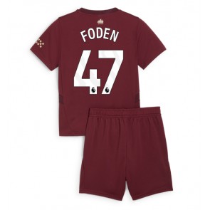 Manchester City Phil Foden #47 Alternativní dres komplet pro Děti 2024-25 Krátkým Rukávem (+ Krátké kalhoty)