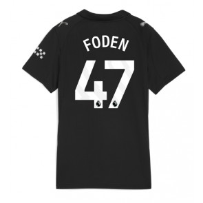 Manchester City Phil Foden #47 Venkovní Dres pro Dámy 2025-26 Krátkým Rukávem