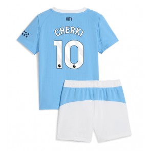 Manchester City Rayan Cherki #10 Domácí dres komplet pro Děti 2025-26 Krátkým Rukávem (+ Krátké kalhoty)