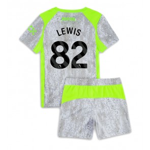 Manchester City Rico Lewis #82 Alternativní dres komplet pro Děti 2025-26 Krátkým Rukávem (+ Krátké kalhoty)