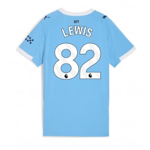 Manchester City Rico Lewis #82 Domácí Dres pro Dámy 2025-26 Krátkým Rukávem