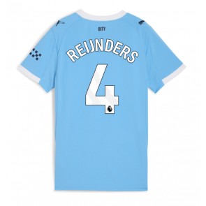 Manchester City Tijjani Reijnders #4 Domácí Dres pro Dámy 2025-26 Krátkým Rukávem Manchester City Tijjani Reijnders #4 Domácí Dres pro Dámy 2025-26 Krátkým Rukávem