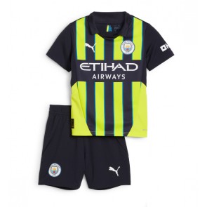 Manchester City Venkovní dres komplet pro Děti 2024-25 Krátkým Rukávem (+ Krátké kalhoty)