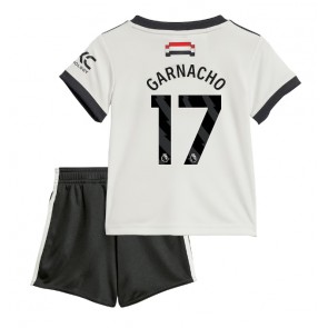 Manchester United Alejandro Garnacho #17 Alternativní dres komplet pro Děti 2024-25 Krátkým Rukávem (+ Krátké kalhoty)
