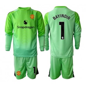 Manchester United Altay Bayindir #1 Brankář Alternativní dres komplet pro Děti 2025-26 Dlouhým Rukávem (+ Krátké kalhoty)