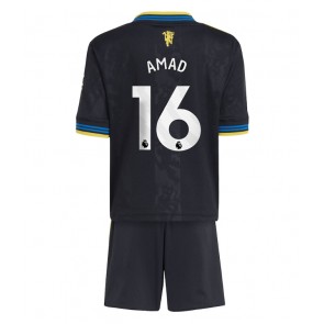 Manchester United Amad Diallo #16 Alternativní dres komplet pro Děti 2025-26 Krátkým Rukávem (+ Krátké kalhoty)