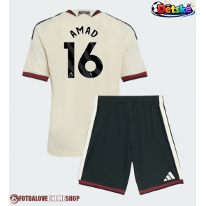 Manchester United Amad Diallo #16 Alternativní dres komplet pro Děti 2026-27 Krátkým Rukávem (+ Krátké kalhoty)